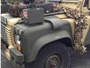 Military Police variant Land Rover 110 4-wheel drive soft top, based on the Snatch 2 Land Rover with Vixen chassis for higher ground clearance typically with composite armour to the cab, electronic countermeasures suite in the back & side lockers, usually fitted with V8 petrol engine & manual transmission built 1992 - 2010 (c) 2014 Vision Motor Services Ltd